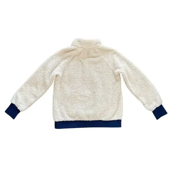 Athleta Girl Size 7 So Snug Sherpa Half Zip Fleece Pullover Pockets - Picture 2 of 6
